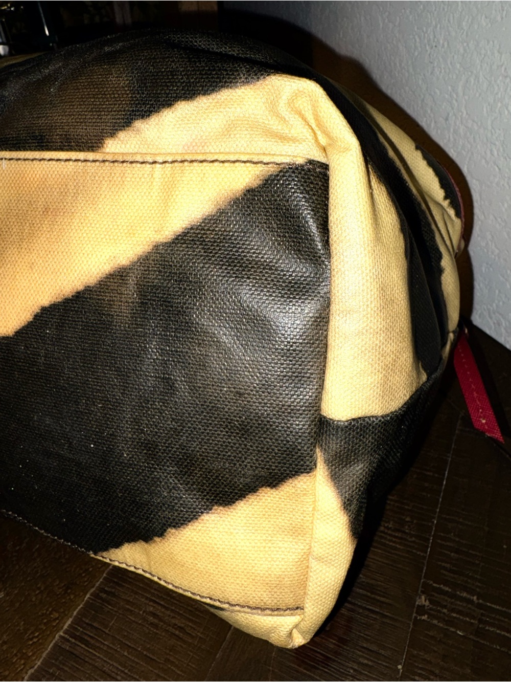 Dooney & Bourke Vintage Zebra Print Large Pocket Tote - Picture 10 of 16